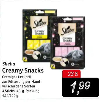 KONSUM Sheba Creamy Snacks 48g Angebot