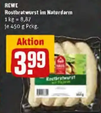 REWE REWE Rostbratwurst im Naturdarm 450g Angebot