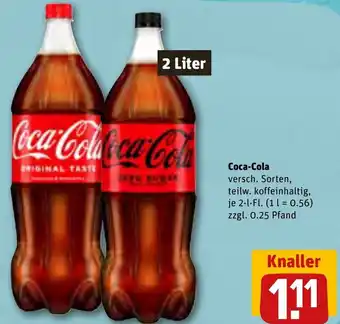 REWE Coca Cola 2L Angebot