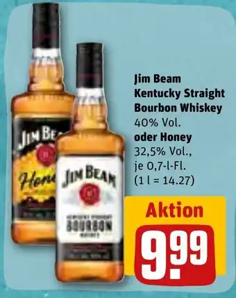 REWE Jim Beam Bourbon Whiskey 700ml Angebot