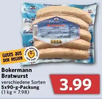 Combi Bokermann Bratwurst 5 x 90-g-Packung Angebot