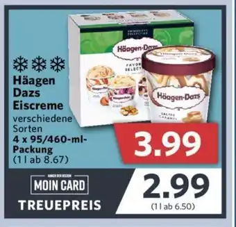 Combi Häagen Dazs Eiscreme 4x95/460 ml Packung Angebot