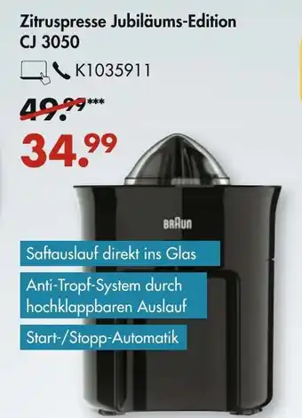 Galeria Zitruspresse Jubiläums Edition CJ 3050 Angebot