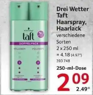 Selgros Drei wetter taft haarspray, haarlack Angebot