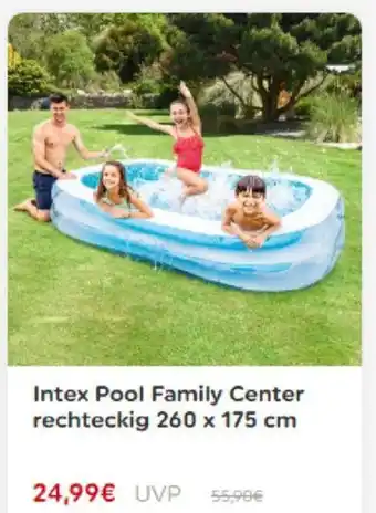 Smyths Toys Intex Pool Family Center rechteckig 260 x 175 cm Angebot