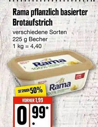 Edeka Frischemarkt Rama pflanzlich basierter brotaufstrich Angebot