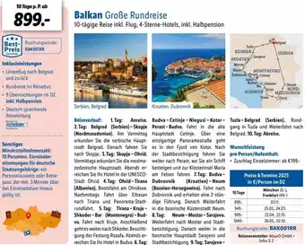 Lidl Balkan Große Rundreise Angebot