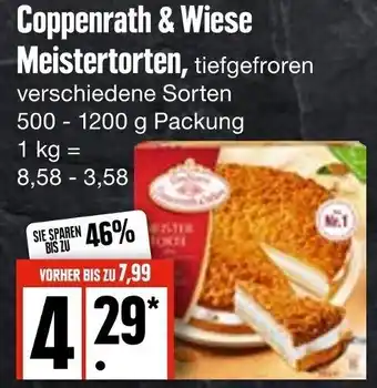 Edeka Coppenrath & Wiese Meistertorten 500-1200 g Packung Angebot