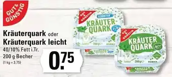 Edeka Gut & Günstig Kräuterquark oder Kräuterquark leicht 200 g Becher Angebot