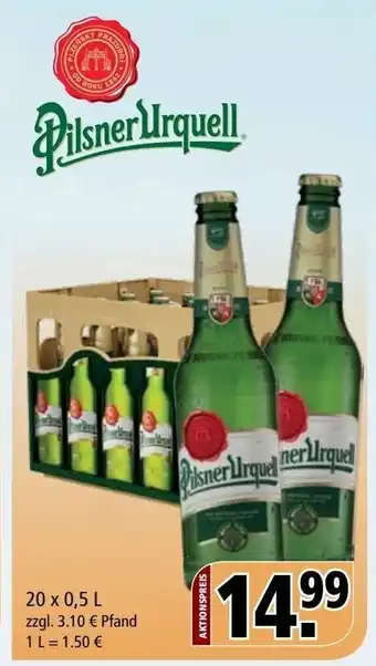 Getränke Rössler Pilsner Urquell 20x0,5 L Angebot