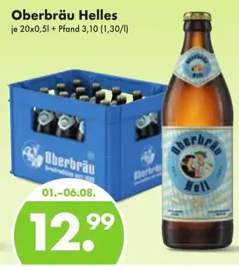 Trink und Spare Oberbräu Helles 20x0,5 L Angebot