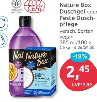 Budni Nature box duschgel oder feste duschpflege Angebot