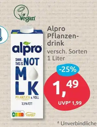 Budni Alpro pflanzendrink Angebot