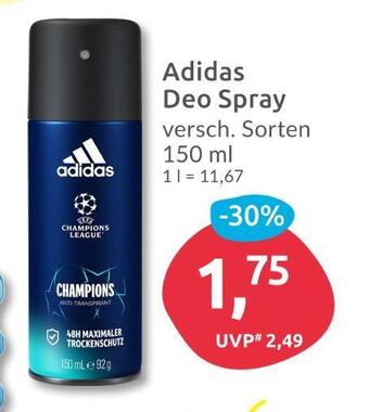 Budni Adidas deo spray Angebot