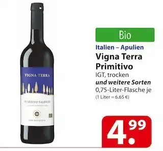 Famila Nord Ost Vigna terra primitivo Angebot