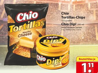 Famila Nord Ost Chio tortillas-chips oder chio dip! Angebot