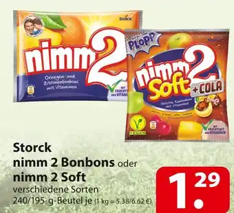 Famila Nord Ost Storck nimm 2 bonbons oder nimm 2 soft Angebot