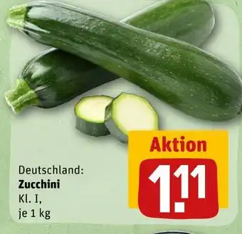 REWE Zucchini Angebot