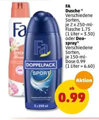 PENNY Fa dusche  oder deospray Angebot