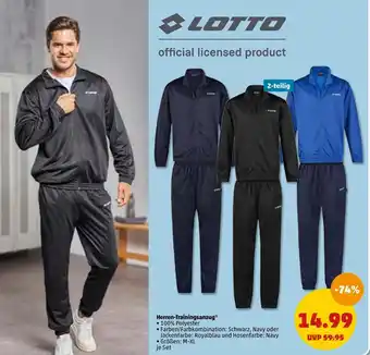 PENNY Lotto herren-trainingsanzug Angebot