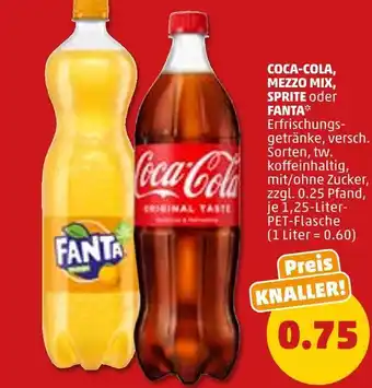 PENNY Coca-cola, mezzo mix, fanta softdrinks Angebot