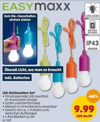 PENNY Easymaxx led-ziehleuchten-set Angebot