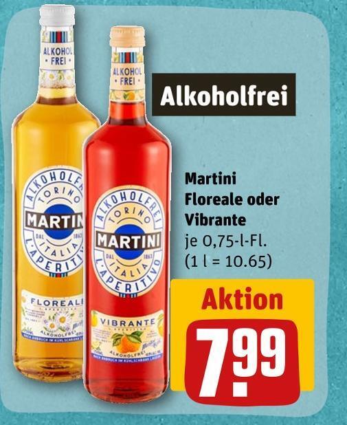 Martini floreale oder vibrante aperitif Angebot bei REWE