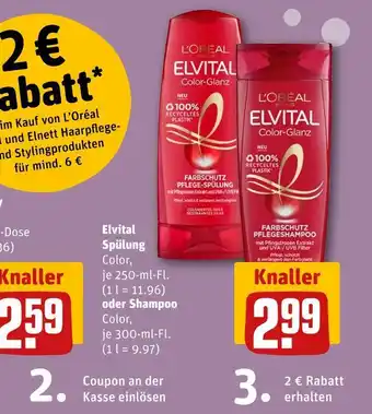 REWE Elvital spülung oder shampoo Angebot