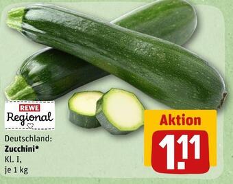 REWE Rewe regional zucchini Angebot