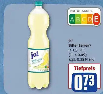 REWE Ja! bitter lemon Angebot