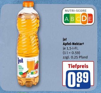 REWE Ja! apfel-nektar Angebot