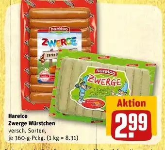 REWE Hareico zwerge würstchen Angebot