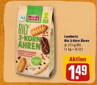 REWE Lambertz bio 3-korn ähren Angebot