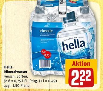 REWE Hella mineralwasser Angebot