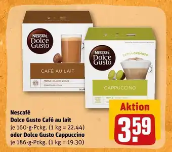 REWE Nescafé dolce gusto café au lait oder cappuccino Angebot