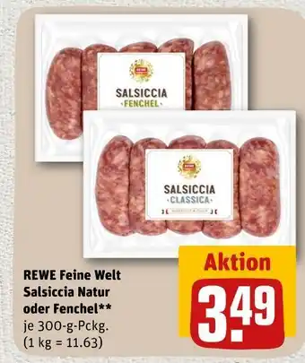 REWE Rewe feine welt salsiccia natur oder fenchel Angebot