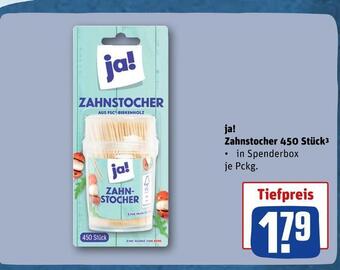 REWE Ja! zahnstocher Angebot