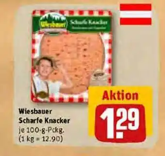 REWE Wiesbauer scharfe knacker Angebot