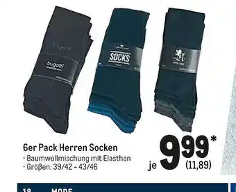 METRO 6er Pack Herren Socken Angebot