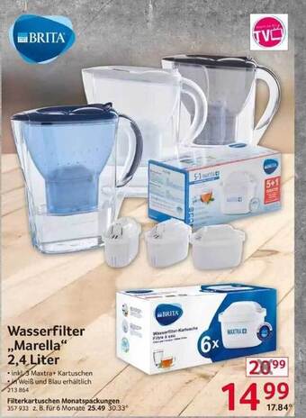 Selgros Brita wasserfilter „marella“ 2,4 liter Angebot