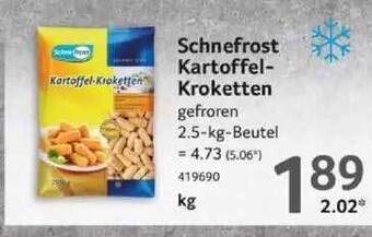 Selgros Schnefrost kartoffel-kroketten Angebot