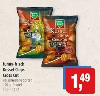 Markant Funny Frisch Kessel Chips Cross Cut 120 g Beutel Angebot