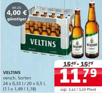 Getränke Quelle Veltins 24x0,33 L/20X0,5 L Angebot