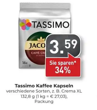 Hieber's Frische Center Tassimo Kaffee Kapseln 132,8 g Packung Angebot