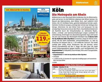 Penny Reisen Köln Angebot