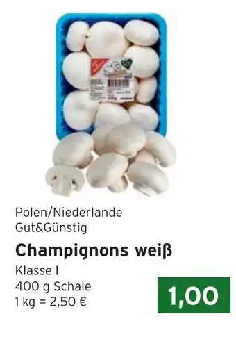 CAP Markt Champignons weiß 400g Angebot