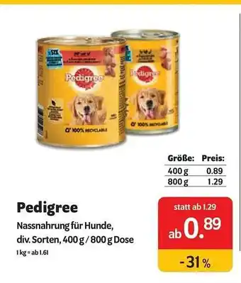 Das Futterhaus Pedigree Angebot