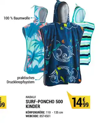 Decathlon Nabaiji Surf Poncho 500 Kinder Angebot