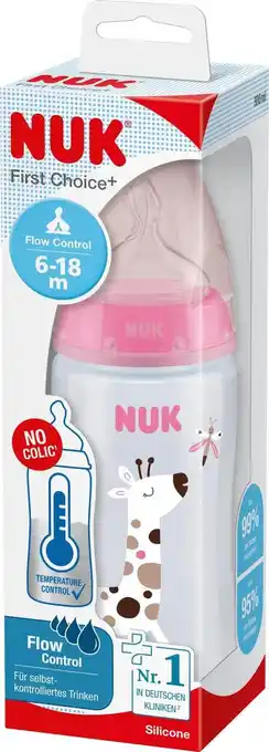 dm drogerie Nuk babyflasche first choice temp.control rosa, gr.2, 6-18 monate, 300ml Angebot