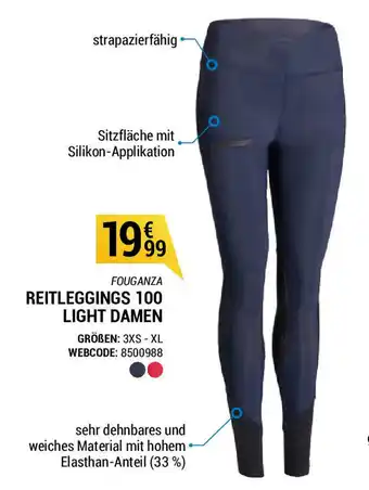 Decathlon Fouganza Reitleggings 100 Light Damen Angebot